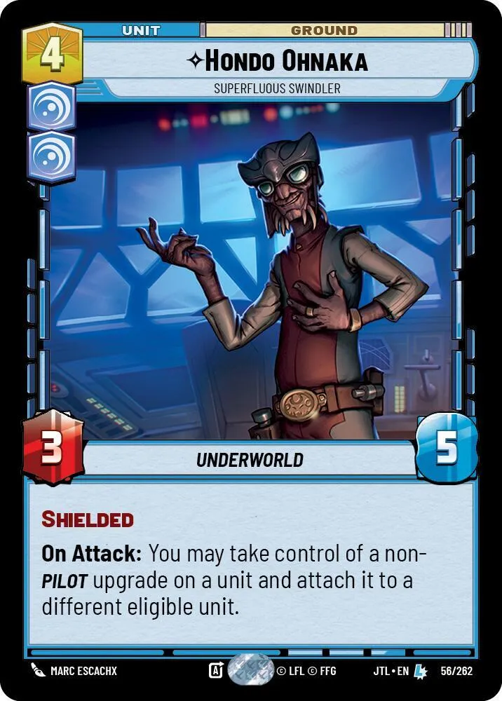 Hondo Ohnaka - Superfluous Swindler — Jump to Lightspeed — Star Wars: Unlimited