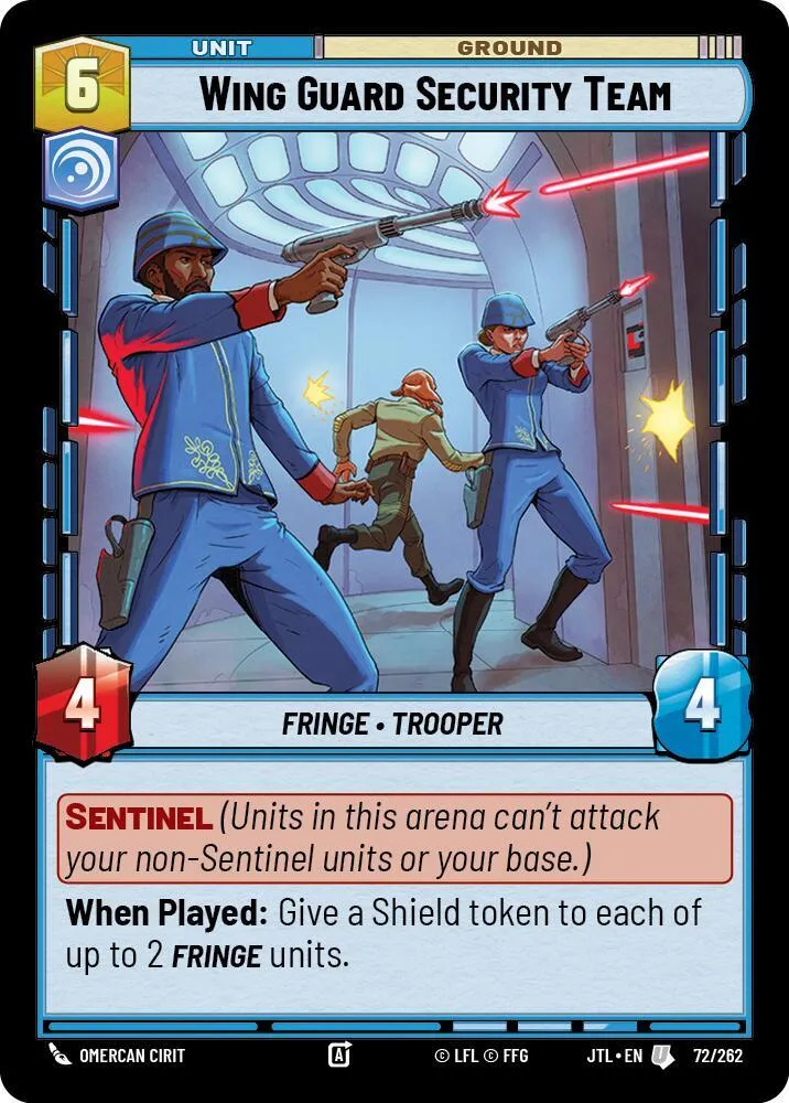 Équipe de Sécurité de la Garde Ailée — Jump to Lightspeed — Star Wars: Unlimited