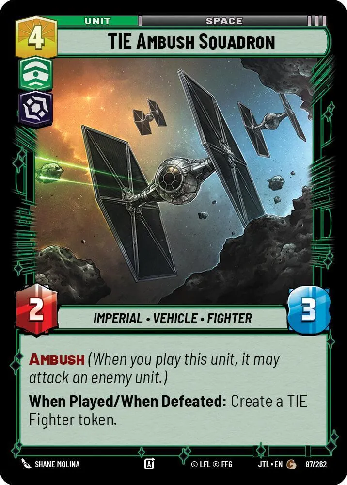 Escadron de TIE Embusqué — Jump to Lightspeed — Star Wars: Unlimited