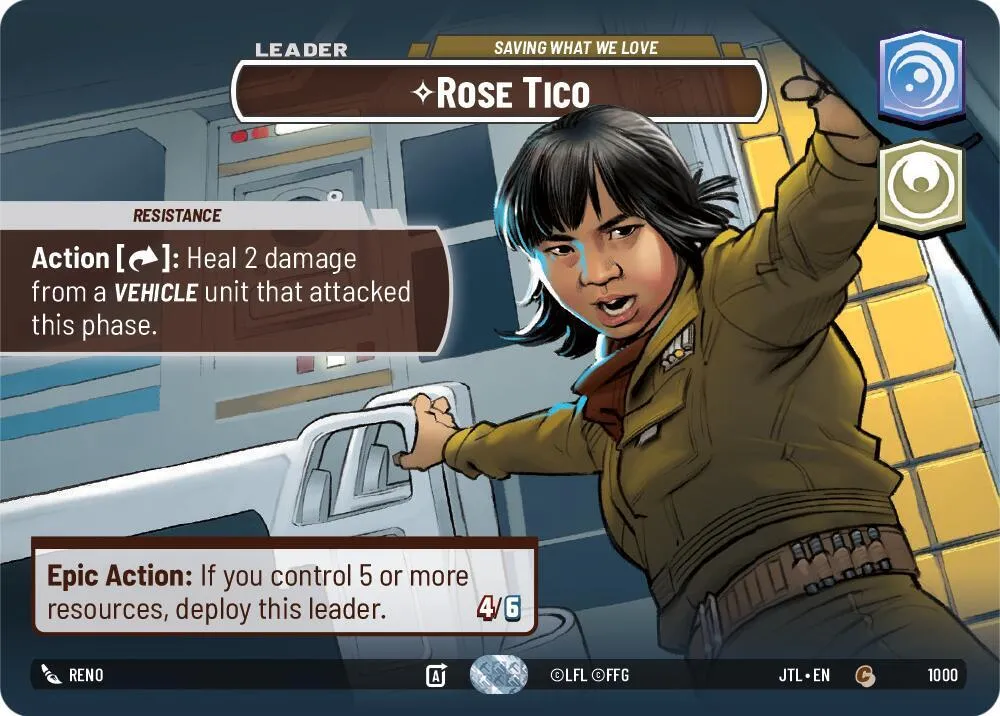 Rose Tico - Saving What We Love — Jump to Lightspeed — Star Wars: Unlimited