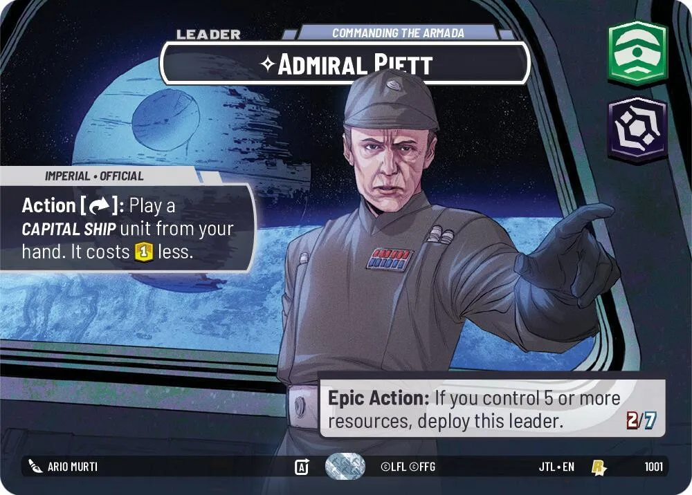 Admiral Piett - Commanding the Armada — Jump to Lightspeed — Star Wars: Unlimited