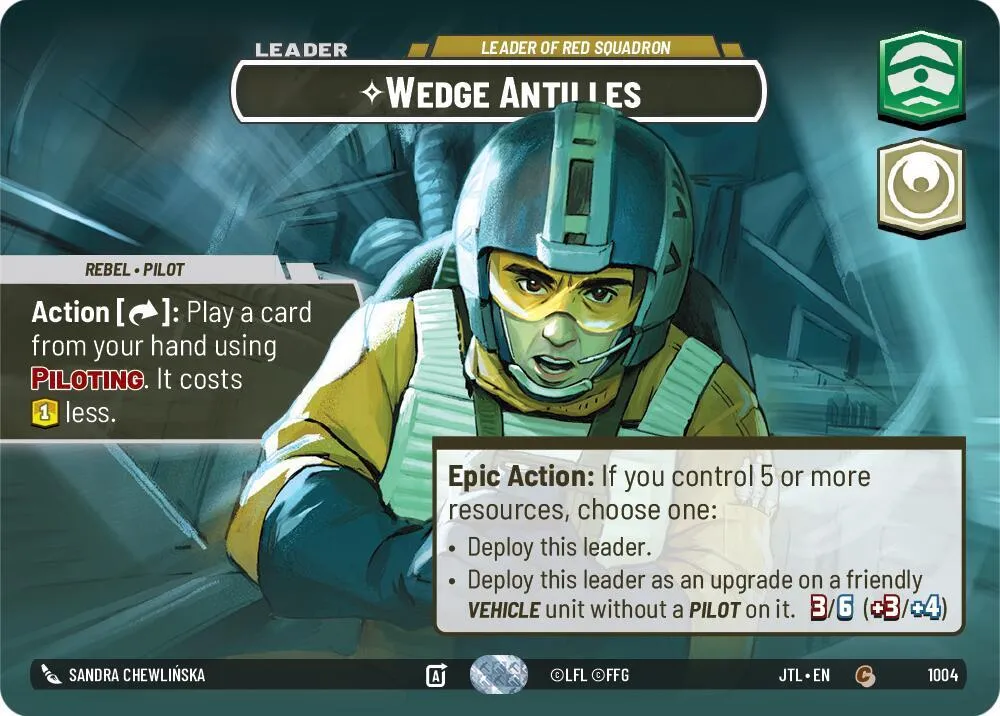 Wedge Antilles - Leader of Red Squadron — Jump to Lightspeed — Star Wars: Unlimited