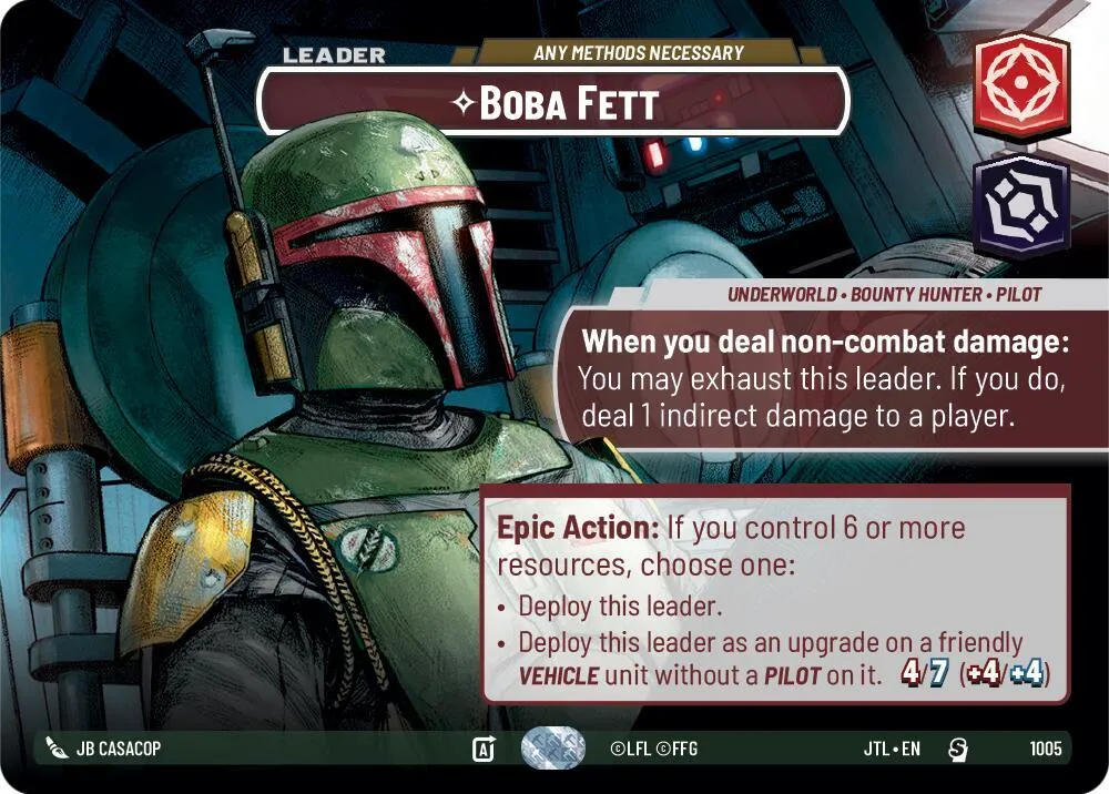 Boba Fett - Any Methods Necessary — Jump to Lightspeed — Star Wars: Unlimited