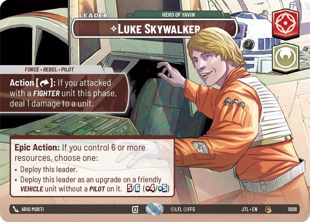 Luke Skywalker - Hero of Yavin — Jump to Lightspeed — Star Wars: Unlimited