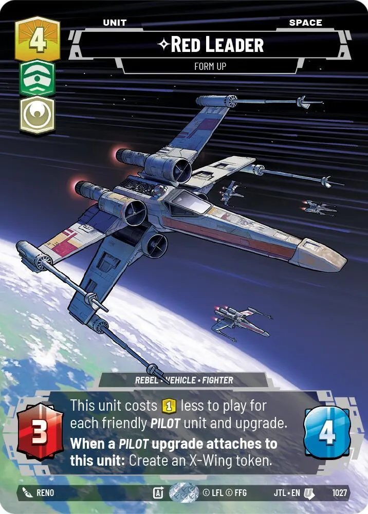 Red Leader - Form Up — Jump to Lightspeed — Star Wars: Unlimited