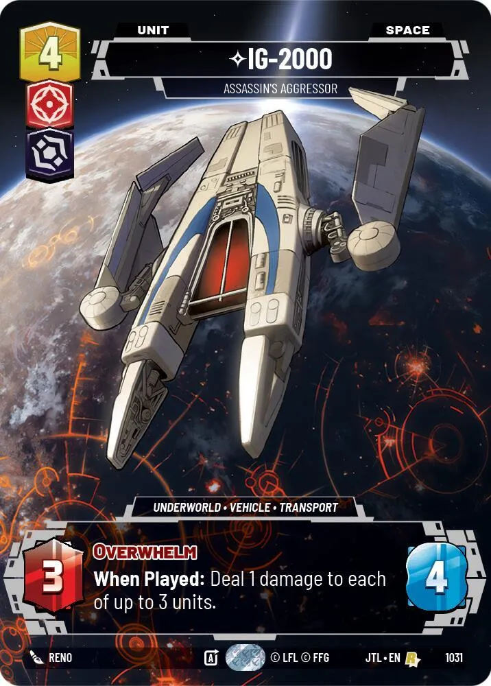 IG-2000 - Assassin's Aggressor — Jump to Lightspeed — Star Wars: Unlimited
