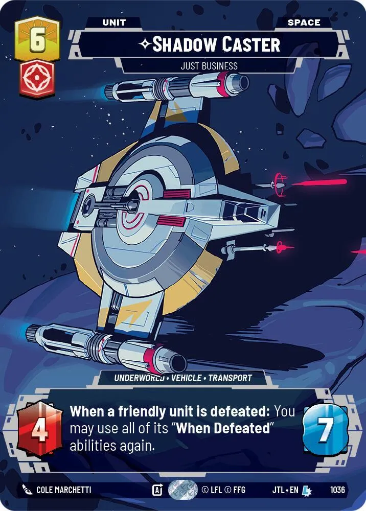 Shadow Caster - Just Business — Jump to Lightspeed — Star Wars: Unlimited