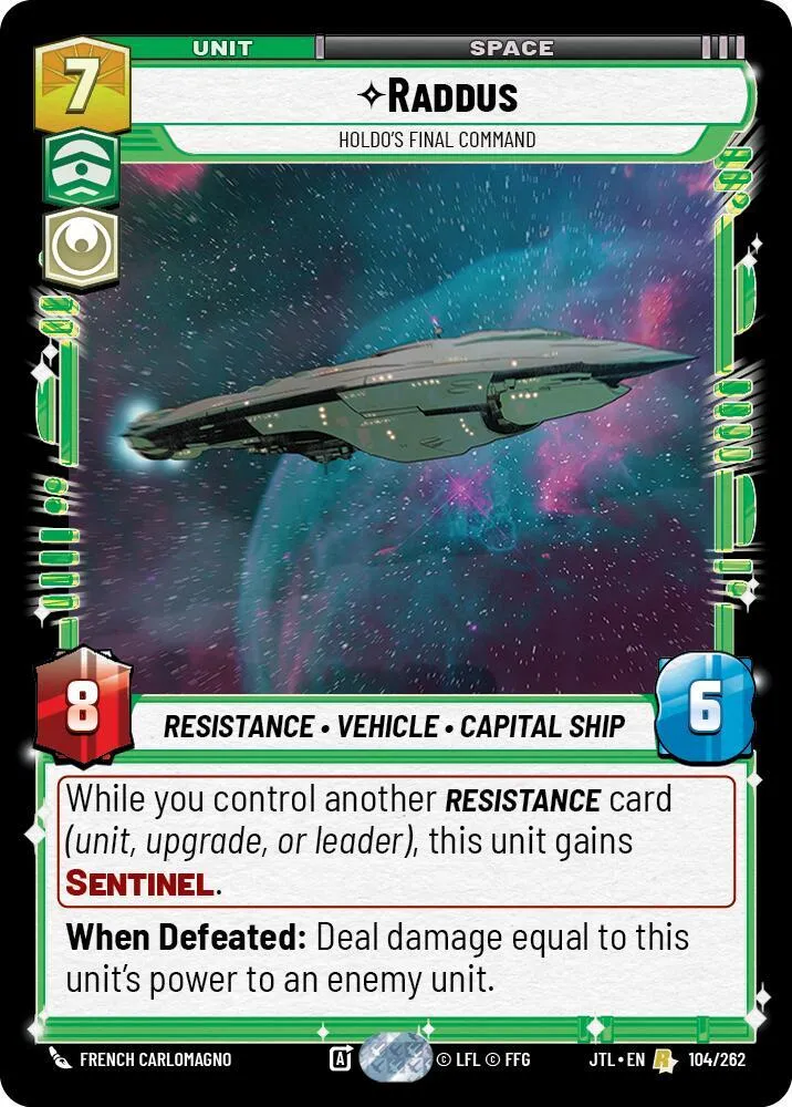 Raddus - Holdo's Final Command — Jump to Lightspeed — Star Wars: Unlimited