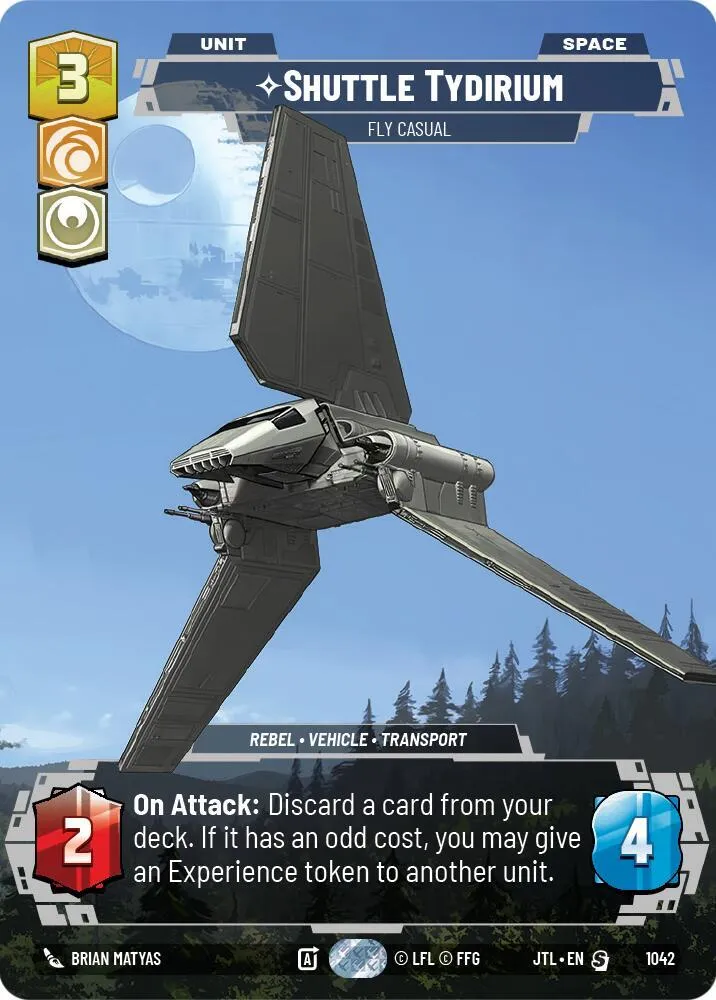 Shuttle Tydirium - Fly Casual — Jump to Lightspeed — Star Wars: Unlimited