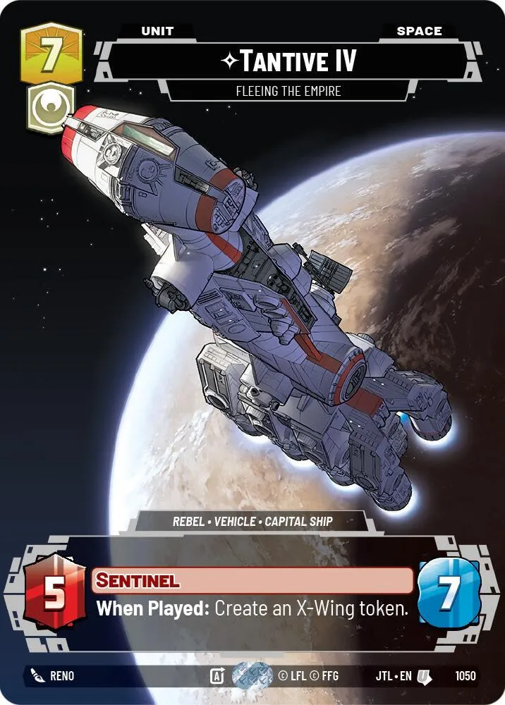 Tantive IV - Fleeing the Empire — Jump to Lightspeed — Star Wars: Unlimited