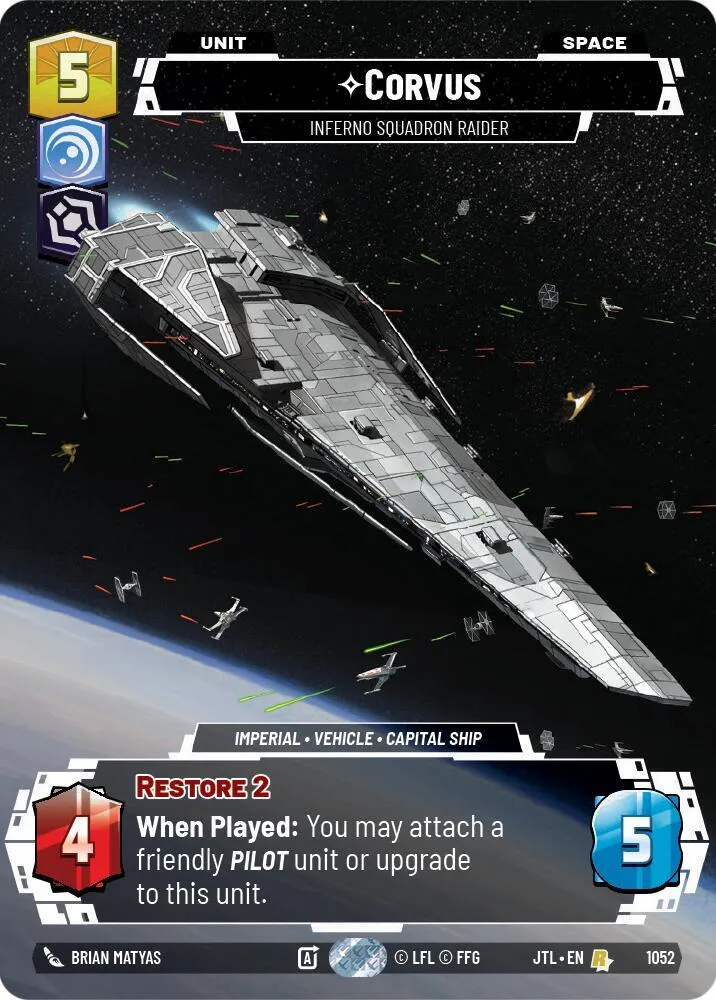 Corvus - Inferno Squadron Raider — Jump to Lightspeed — Star Wars: Unlimited