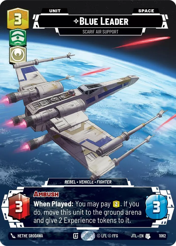 Blue Leader - Scarif Air Support — Jump to Lightspeed — Star Wars: Unlimited
