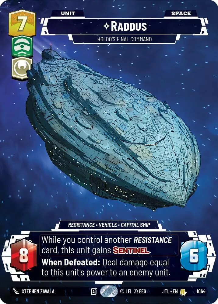 Raddus - Holdo's Final Command — Jump to Lightspeed — Star Wars: Unlimited