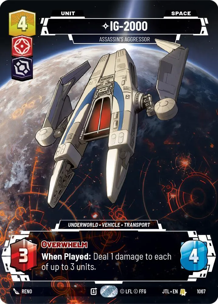 IG-2000 - Assassin's Aggressor — Jump to Lightspeed — Star Wars: Unlimited