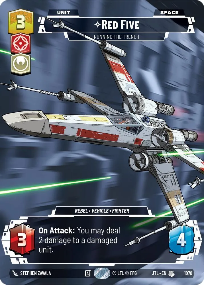 Red Five - Running the Trench — Jump to Lightspeed — Star Wars: Unlimited