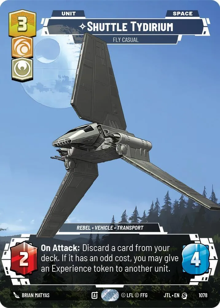 Shuttle Tydirium - Fly Casual — Jump to Lightspeed — Star Wars: Unlimited