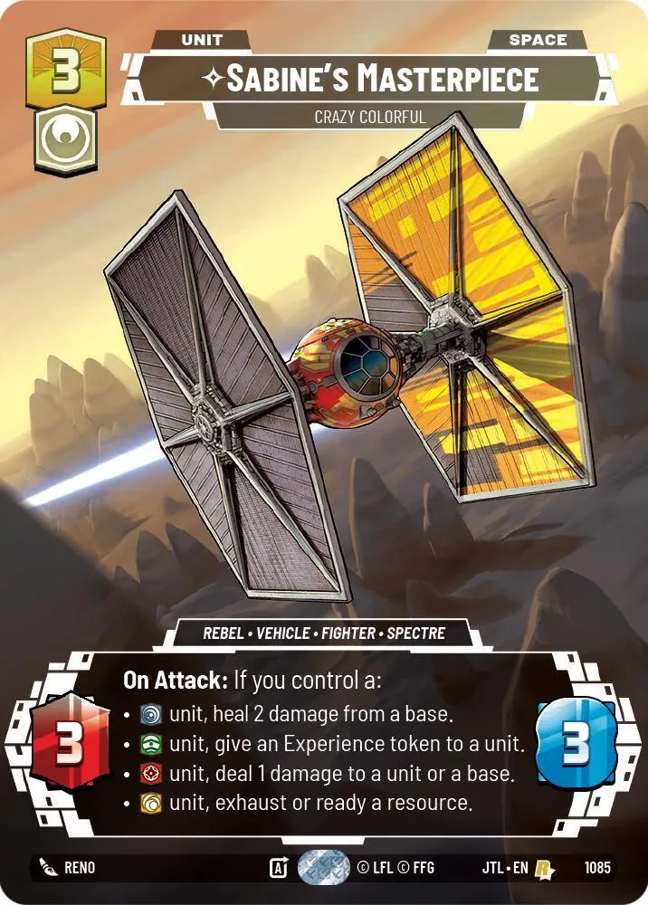 Sabine's Masterpiece - Crazy Colorful — Jump to Lightspeed — Star Wars: Unlimited