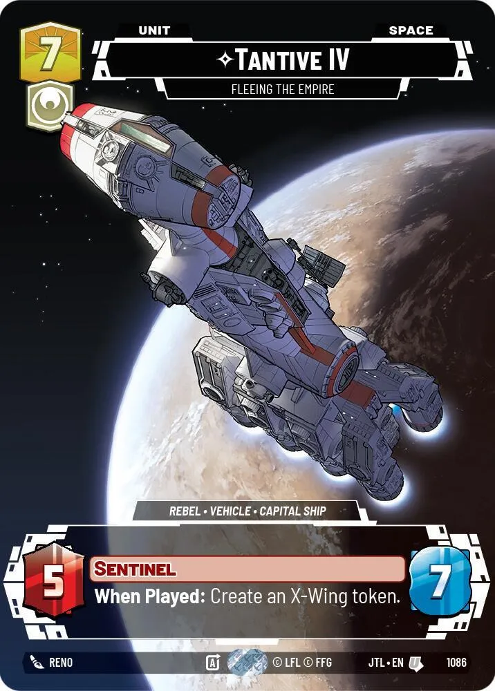 Tantive IV - Fleeing the Empire — Jump to Lightspeed — Star Wars: Unlimited