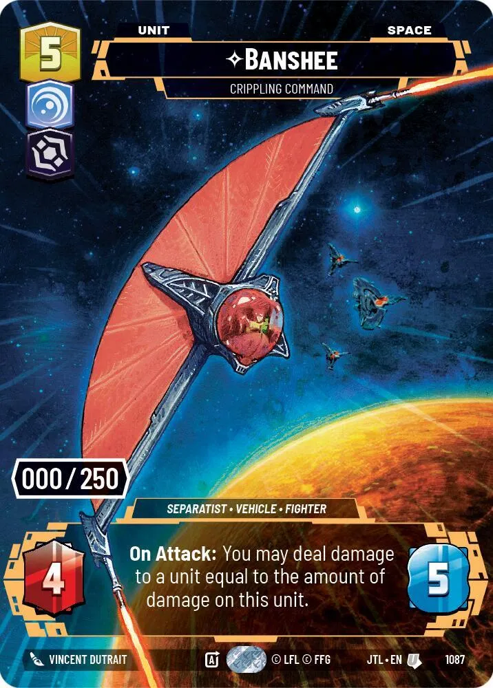 Banshee - Crippling Command — Jump to Lightspeed — Star Wars: Unlimited