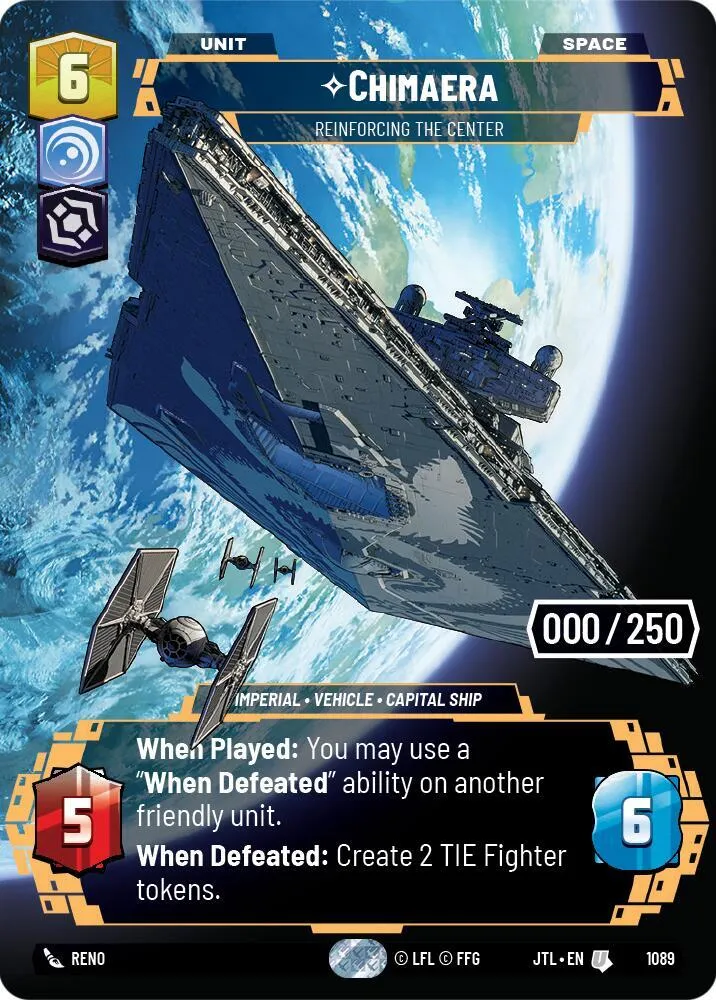 Chimaera - Reinforcing the Center — Jump to Lightspeed — Star Wars: Unlimited