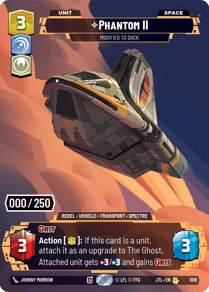 Phantom II - Modified to Dock — Jump to Lightspeed — Star Wars: Unlimited