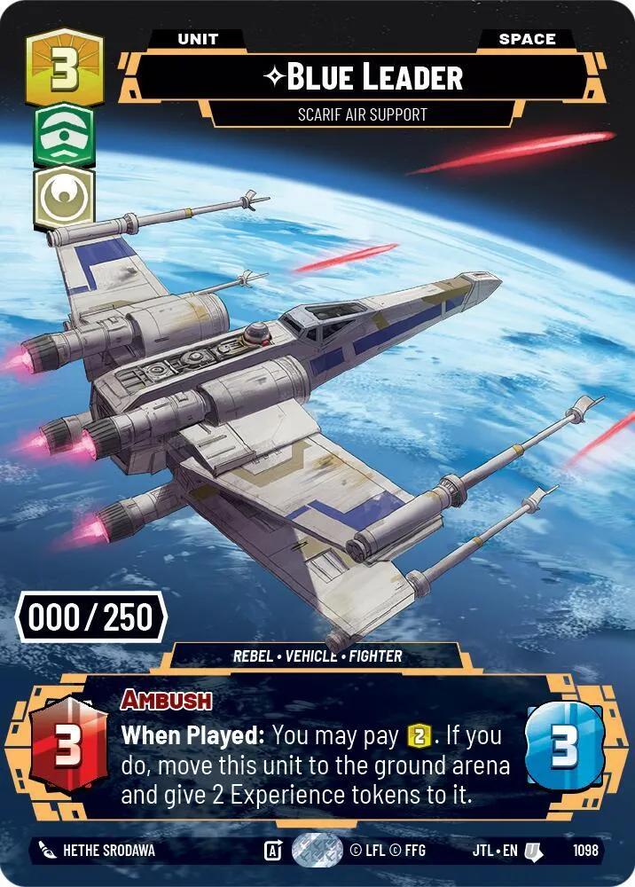 Blue Leader - Support Aérien Sur Scarif — Jump to Lightspeed — Star Wars: Unlimited