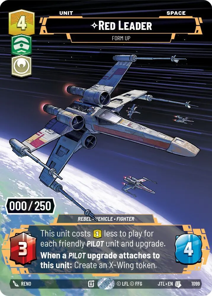 Red Leader - Form Up — Jump to Lightspeed — Star Wars: Unlimited