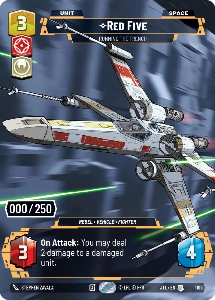 Red Five - Running the Trench — Jump to Lightspeed — Star Wars: Unlimited
