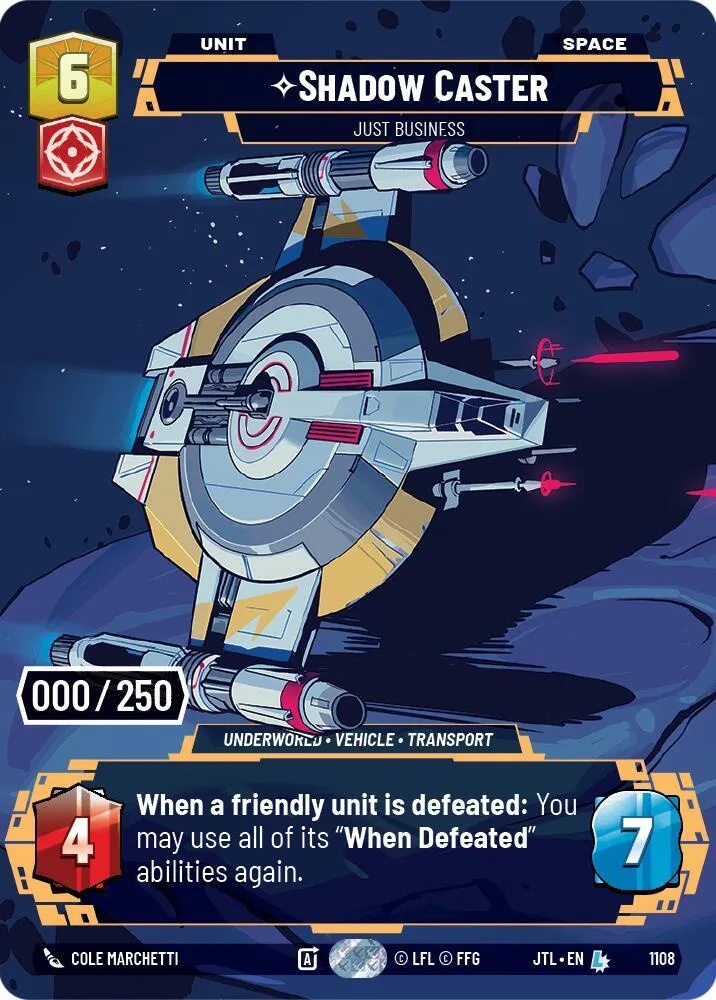 Shadow Caster - Just Business — Jump to Lightspeed — Star Wars: Unlimited