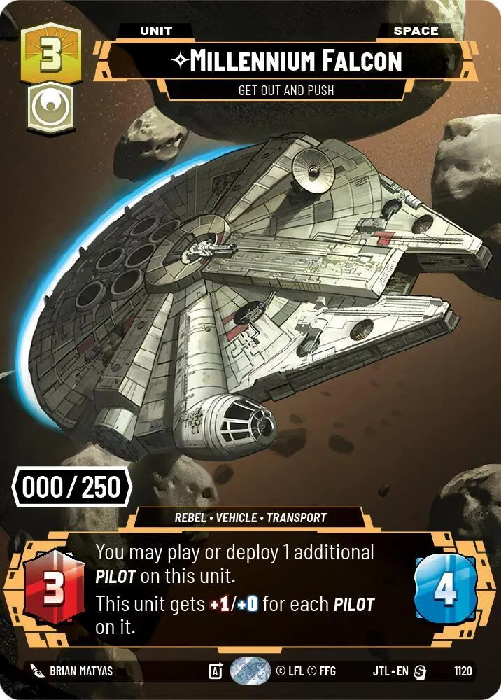 Faucon Millenium - Besoin D'Aide Pour Pousser ? — Jump to Lightspeed — Star Wars: Unlimited