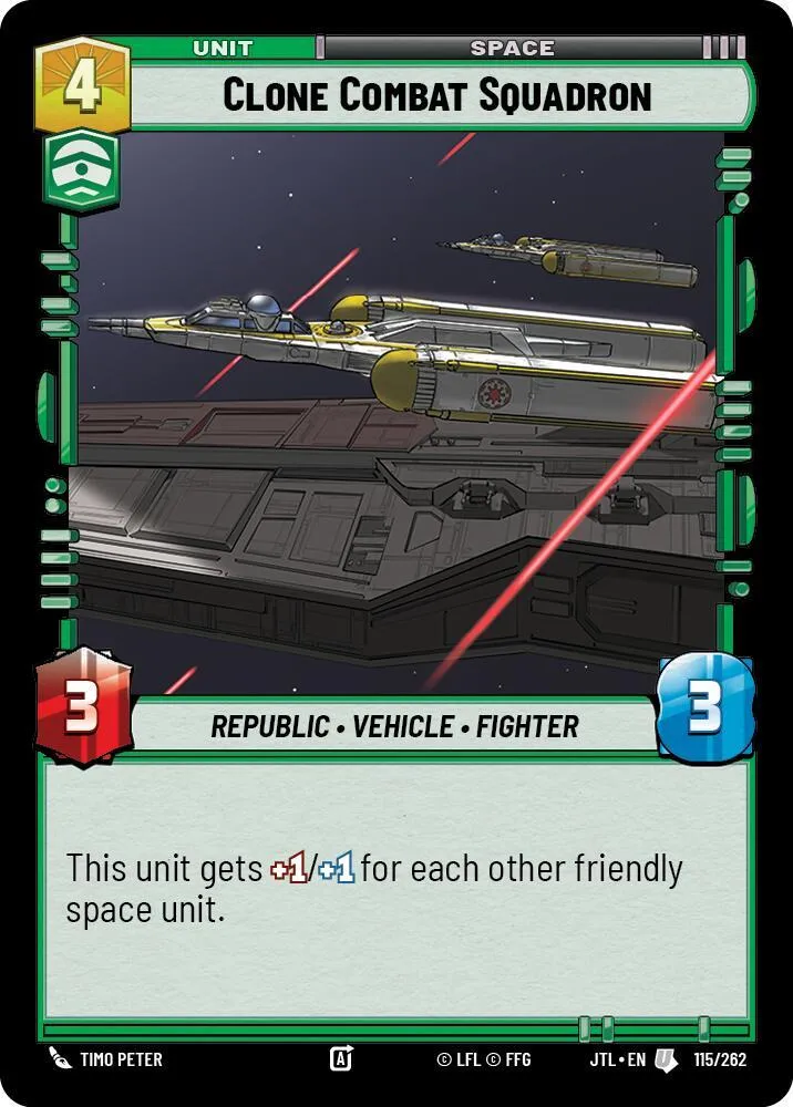 Clone Combat Squadron — Jump to Lightspeed — Star Wars: Unlimited