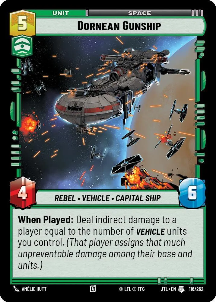 Canonnière Dornéenne — Jump to Lightspeed — Star Wars: Unlimited