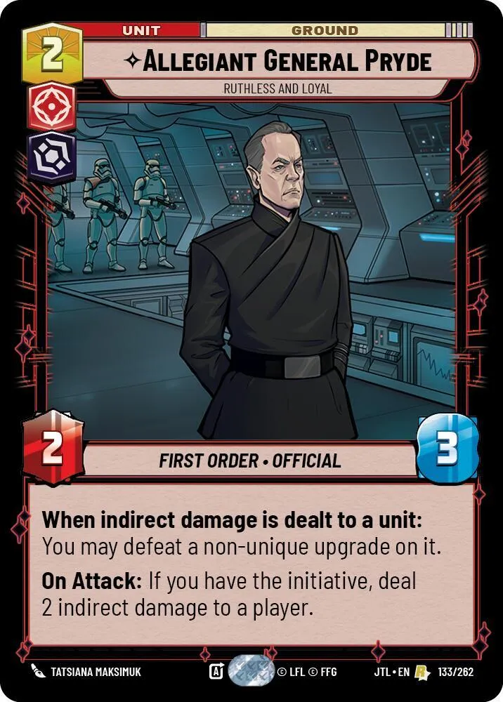 Le Dévoué Général Pryde - Impitoyable Et Loyal — Jump to Lightspeed — Star Wars: Unlimited