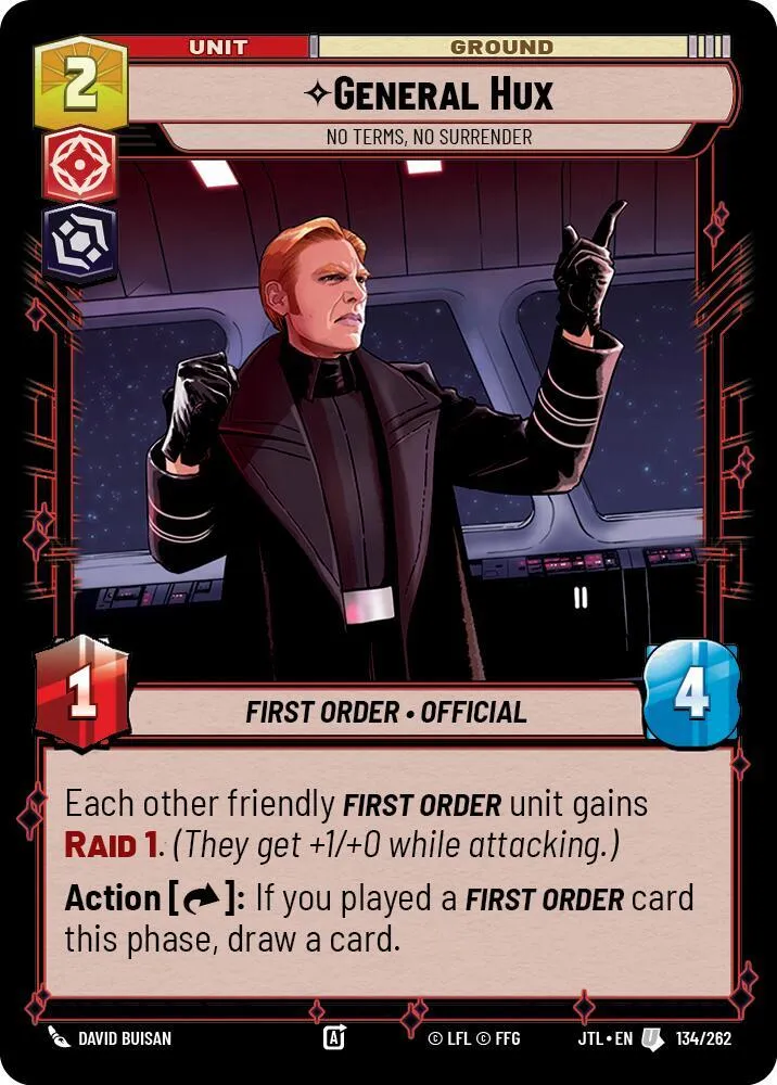 Général Hux - Aucune Condition, Aucune Reddition — Jump to Lightspeed — Star Wars: Unlimited