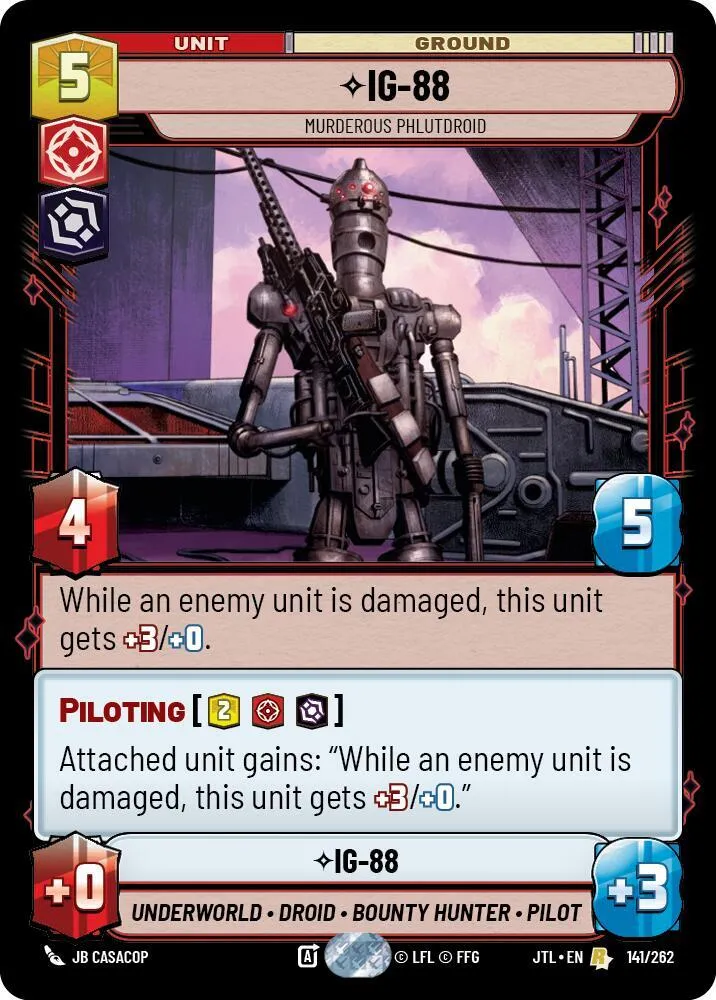IG-88 - Phlutdroïde Meurtrier — Jump to Lightspeed — Star Wars: Unlimited