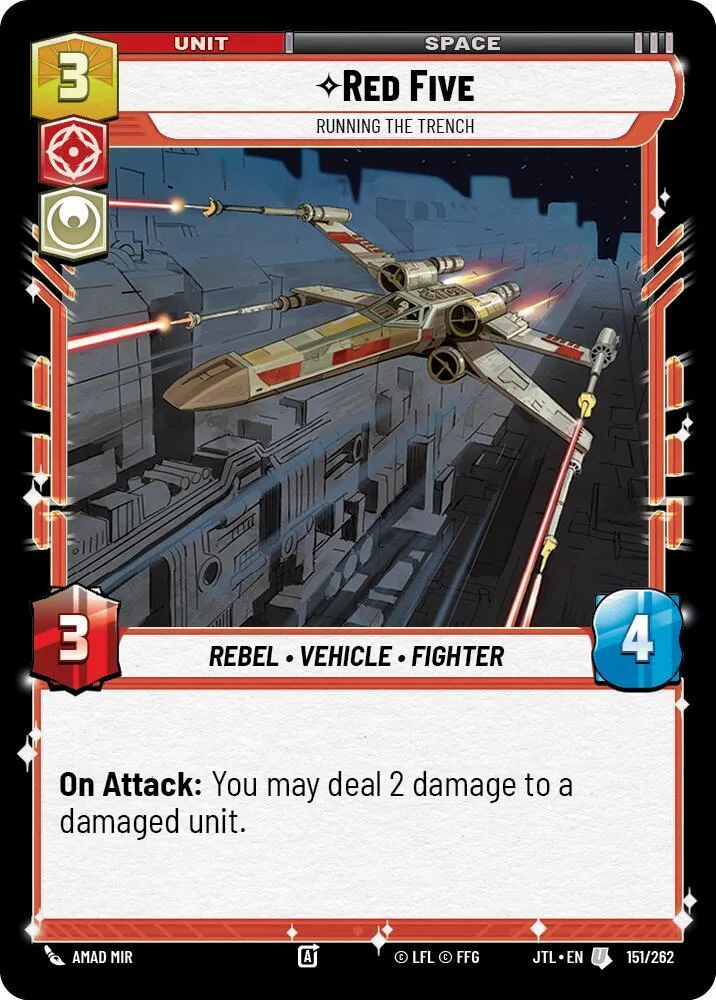 Red Five - Running the Trench — Jump to Lightspeed — Star Wars: Unlimited