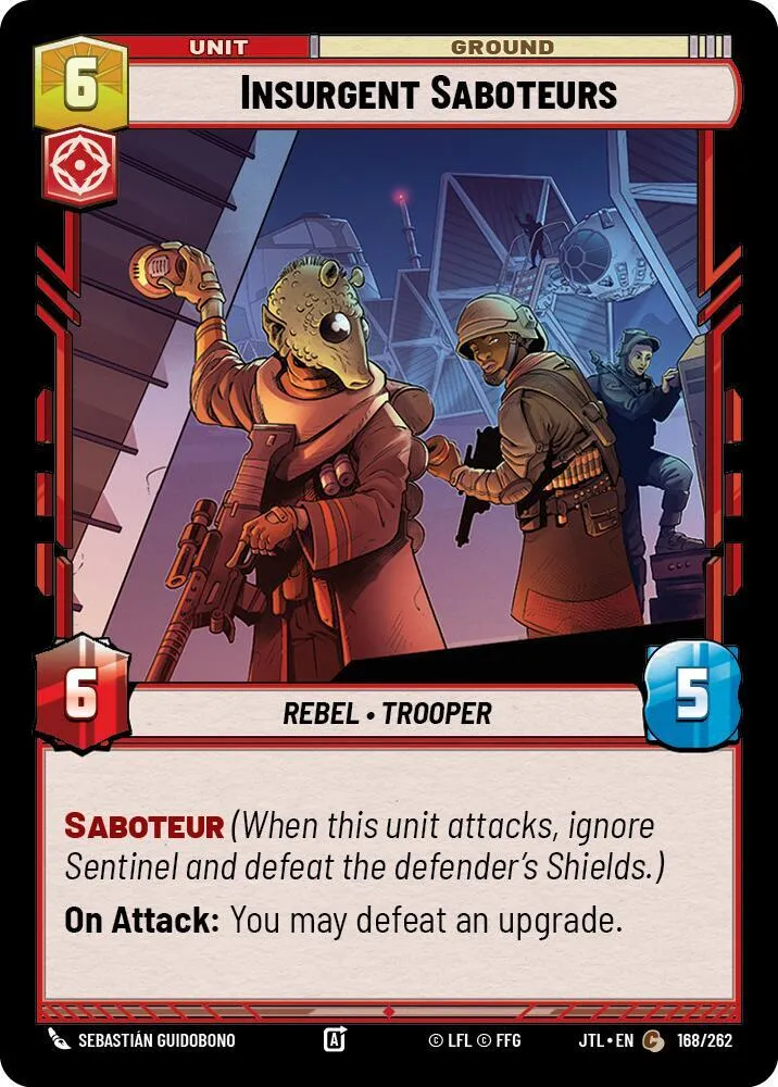 Saboteurs Insurgés — Jump to Lightspeed — Star Wars: Unlimited