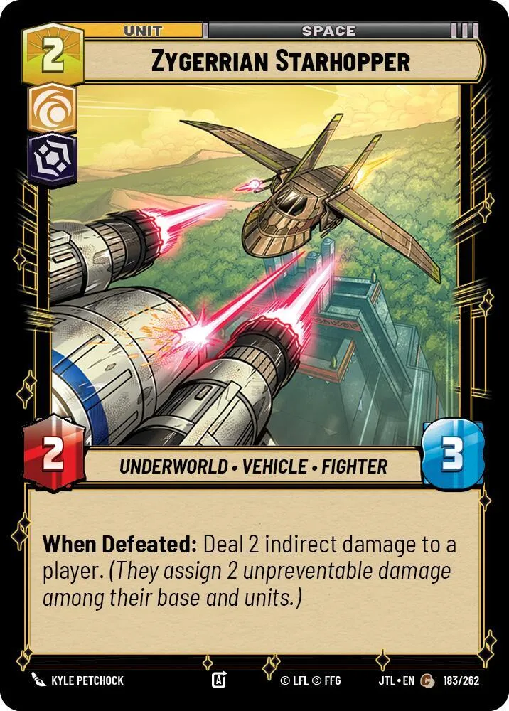 Starhopper Zygérien — Jump to Lightspeed — Star Wars: Unlimited