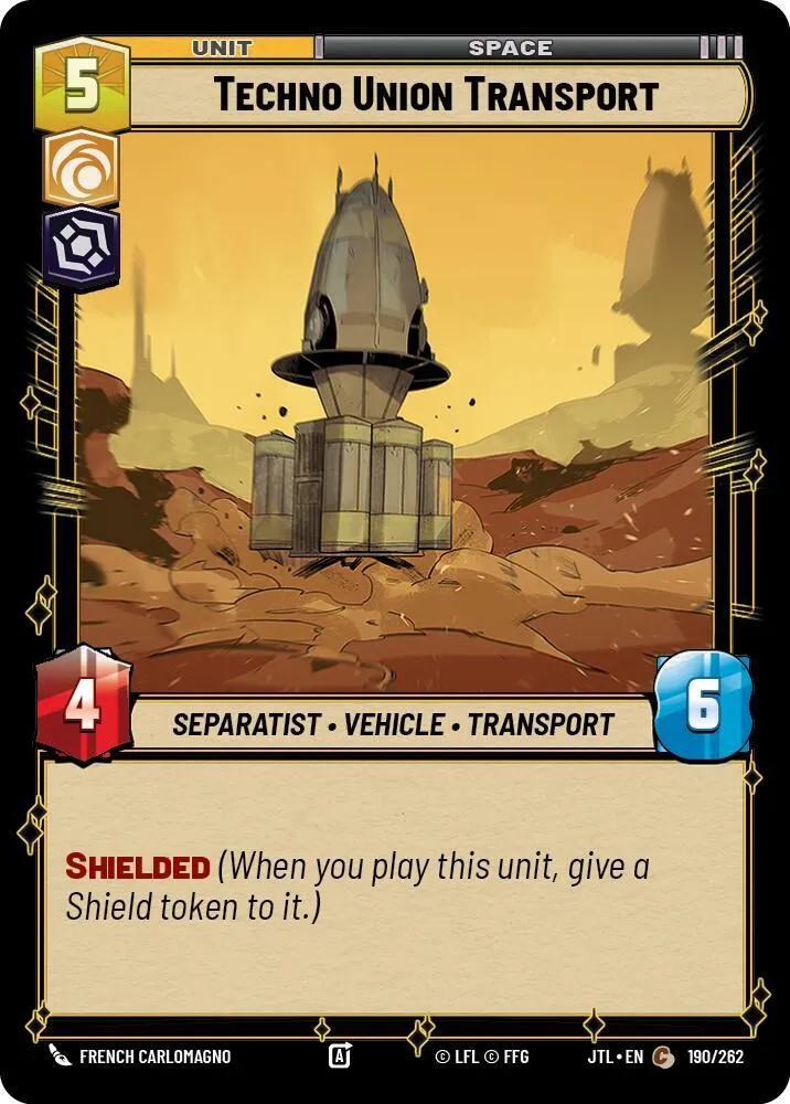 Transport du Techno-Syndicat — Jump to Lightspeed — Star Wars: Unlimited