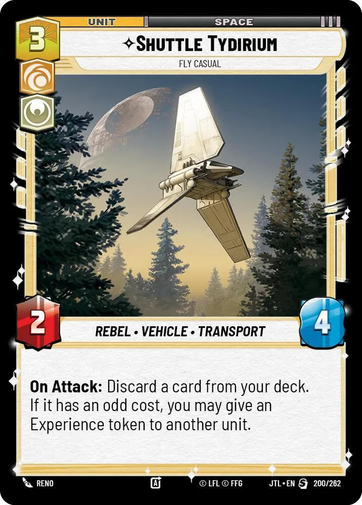 Shuttle Tydirium - Fly Casual — Jump to Lightspeed — Star Wars: Unlimited