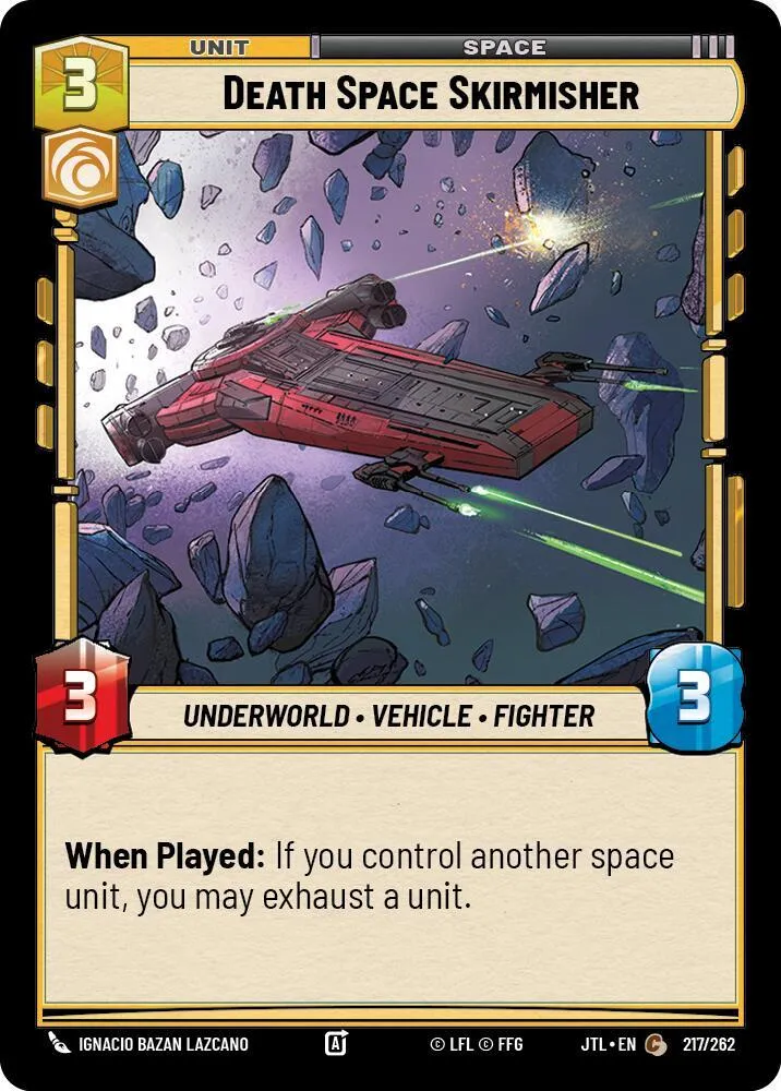 Tirailleur de l'Espace Funeste — Jump to Lightspeed — Star Wars: Unlimited