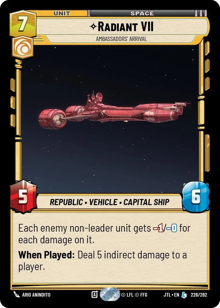Radiant VII - Ambassadors' Arrival — Jump to Lightspeed — Star Wars: Unlimited