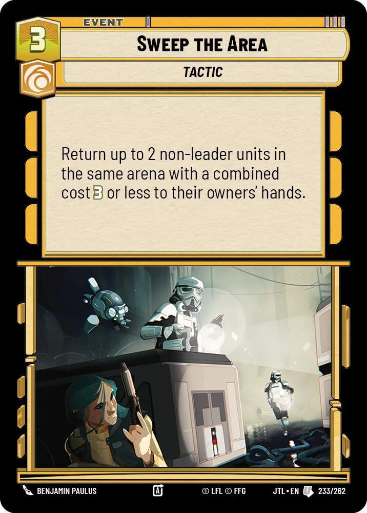 Sweep the Area — Jump to Lightspeed — Star Wars: Unlimited