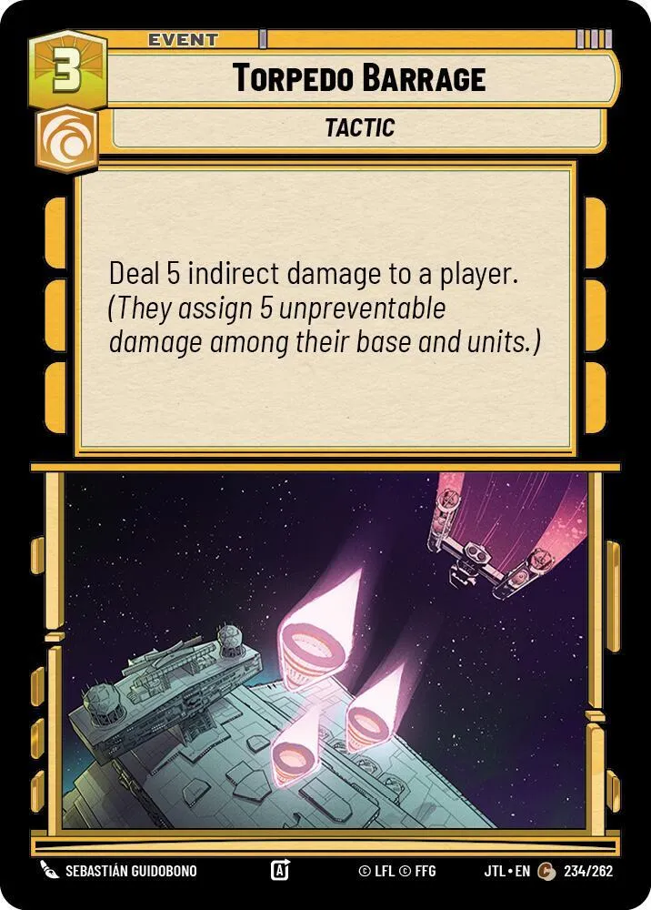 Barrage de Torpilles — Jump to Lightspeed — Star Wars: Unlimited