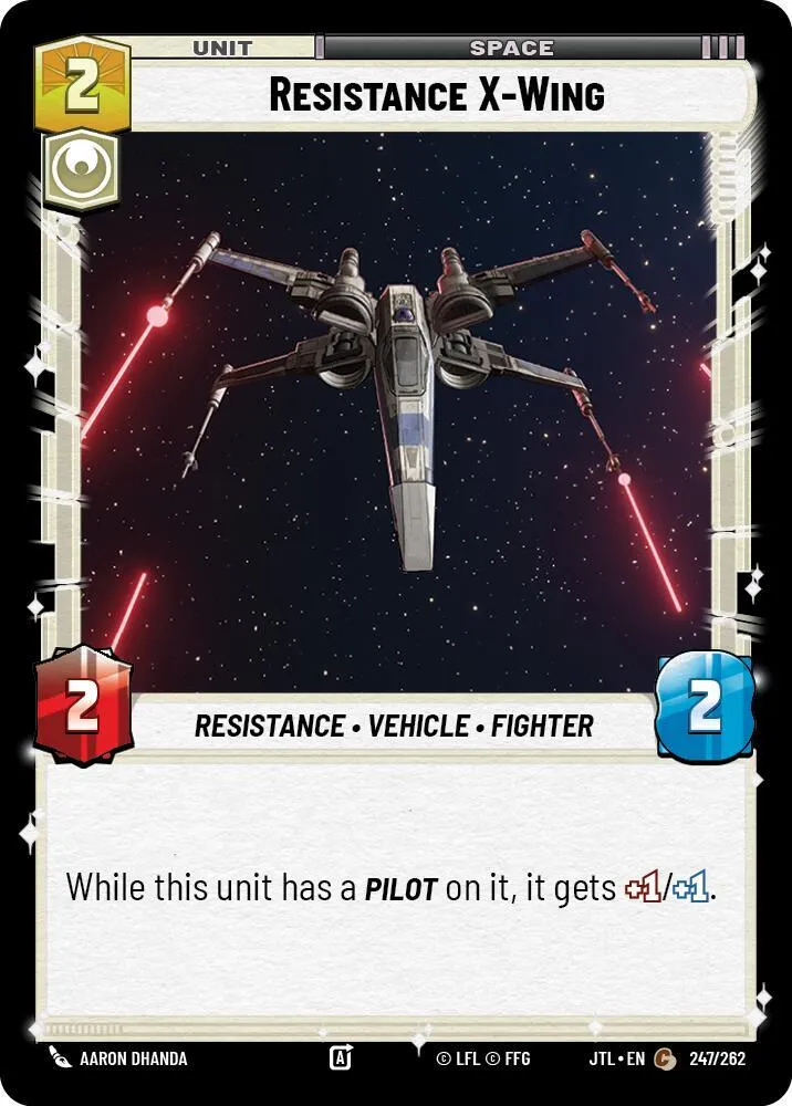 Resistance X-Wing — Jump to Lightspeed — Star Wars: Unlimited