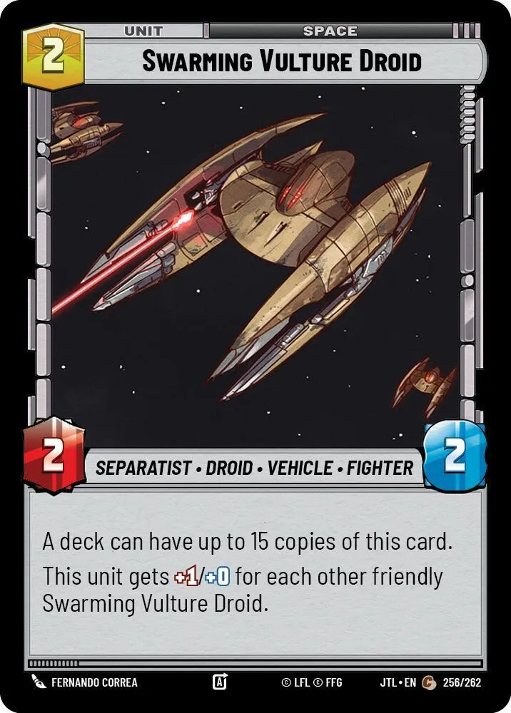 Swarming Vulture Droid — Jump to Lightspeed — Star Wars: Unlimited