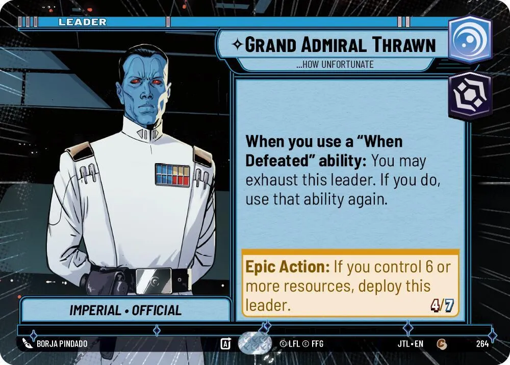 Grand Admiral Thrawn - ...How Unfortunate — Jump to Lightspeed — Star Wars: Unlimited