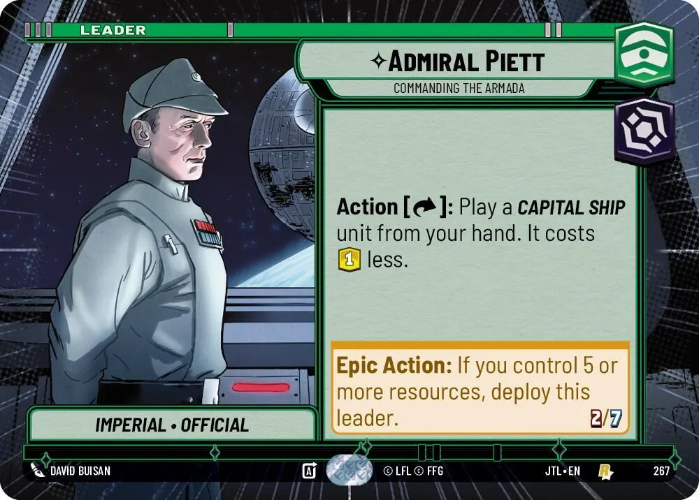 Admiral Piett - Commanding the Armada — Jump to Lightspeed — Star Wars: Unlimited