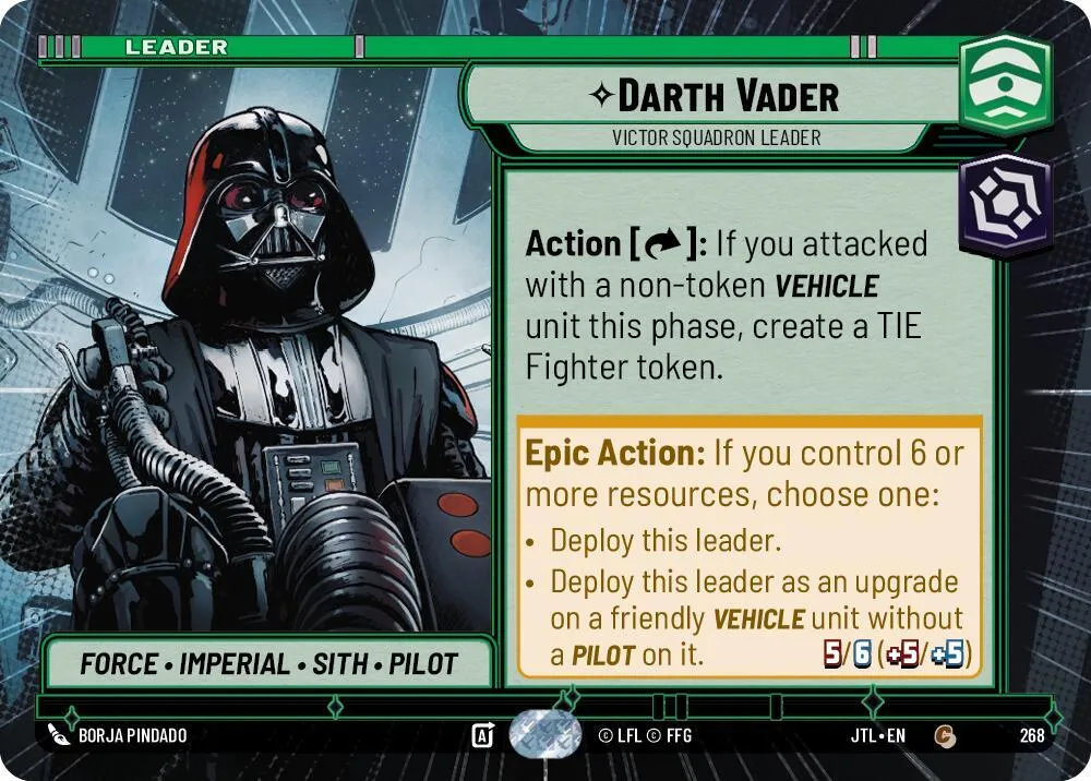 Darth Vader - Victor Squadron Leader — Jump to Lightspeed — Star Wars: Unlimited