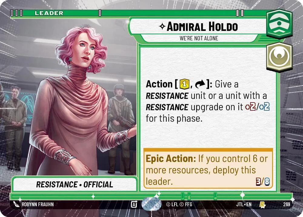 Amiral Holdo - Nous Ne Sommes Pas Seuls — Jump to Lightspeed — Star Wars: Unlimited